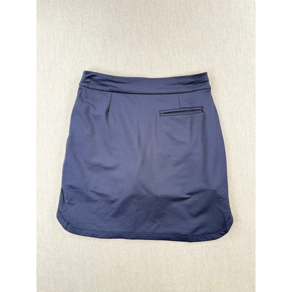Peter Millar Crown Sport Navy Blue Active Golf Skort UPF 50+ Small 18in Length - Picture 5 of 8